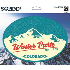 Squiddy Winter Park Colorado - Vinyl Sticker Decal for Phone, Laptop, Water Bottle (3" Tall)