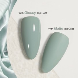 GAOY Sage Gray Gel Nail Polish, 16ml Soak Off UV Light Cure Gel Polish for Nail Art DIY Manicure at Home, 1289 Sage Gray
