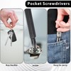 8 Pieces Chain Flathead Phillips Screwdriver Set Pocket Keychain Screwdrivers