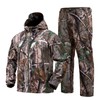 YEVHEV Quiet Hunting Clothes Suit Clothing Gear Camouflage Hoodie Jacket