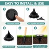 SOLPEX Mini Solar Ground Lights, 20 Pack Solar Lights Outdoor