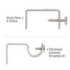 Outside Mounted Blinds Curtain Rod Bracket (Only Fit for 1.3-2