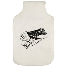 'Black Labrador Retriever' Hot Water Bottle Cover (HW00034520)