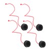 WOONEKY 4pcs Sturdy Billiard Chalk Holder Snooker Chalk Cover Pool