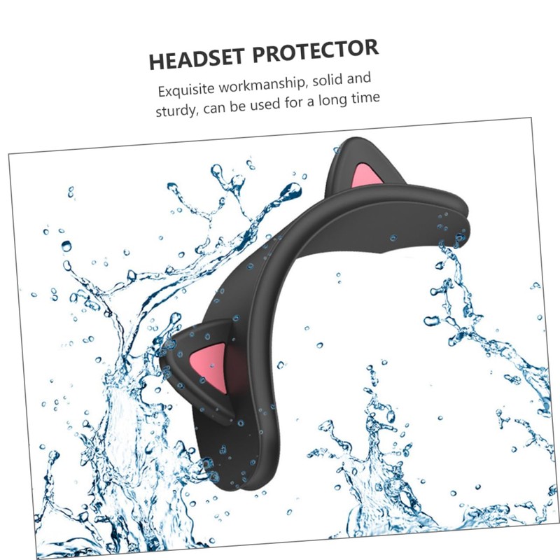 Operitacx Adorable Cat Ear Headband Cover for Headset Beam Protector