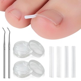 UILYNIU 102 Pcs Ingrown Toenail Corrector Set, Professional Tools for Ingrown Thick Nail, Toenail Corrector for Ingrown Toenails, Ingrown Toenail Tools Kit for Women Men Foot Care (Transparent)