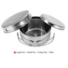 4Pcs Portable Stainless Steel Cookware Set Camping Picnic Outdoor Pan