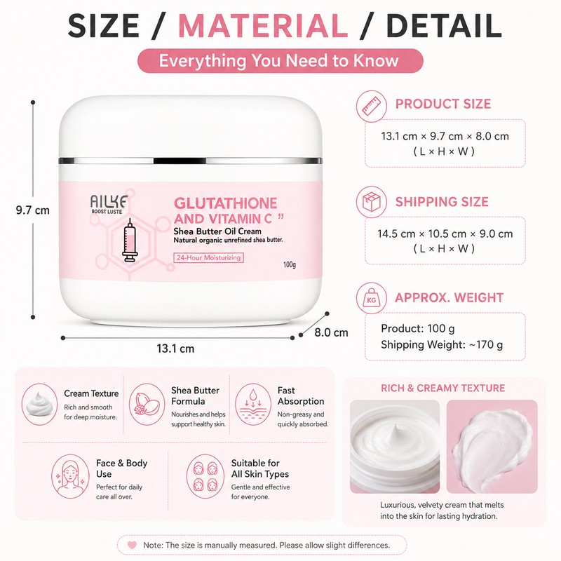 Shea Butter Face & Body Cream for Women – Lightweight