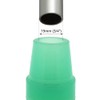 2Pcs: 19mm 3/4" Glow Green in the Dark Rubber Ferrules