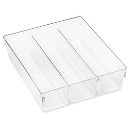 Whitmor 6789-7095 Clear 3-SECTION DRAWER ORGANIZER