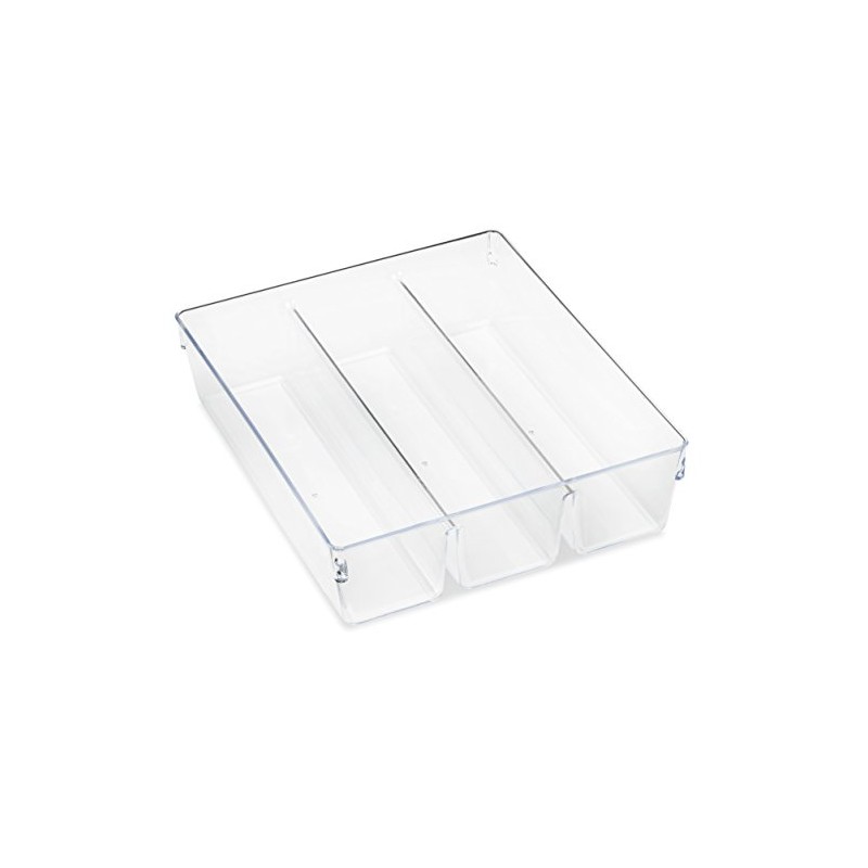 Whitmor 6789-7095 Clear 3-SECTION DRAWER ORGANIZER
