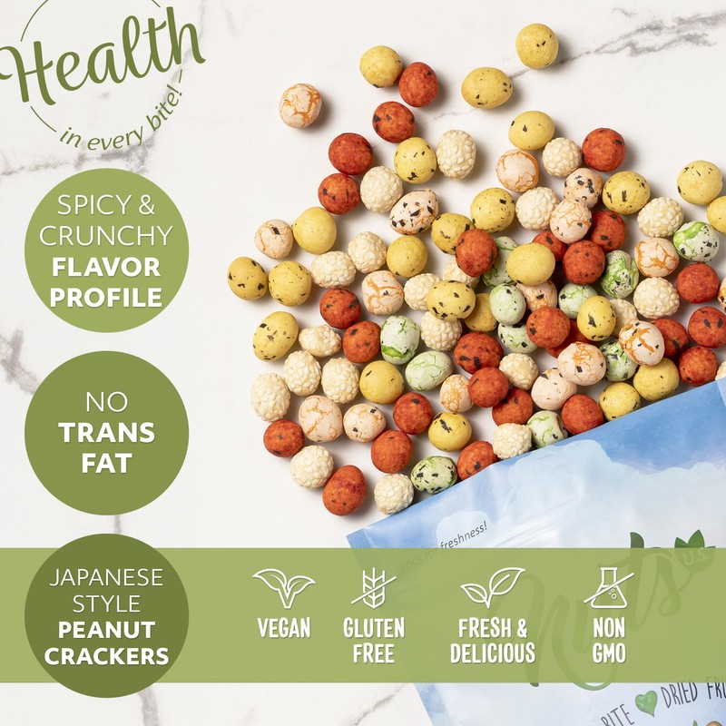 NUTS U.S. - Japanese Coated Peanut Crackers | Japan Mix