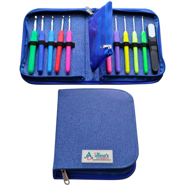 Athena's Elements Crochet Kit with US Standard Hooks and Case