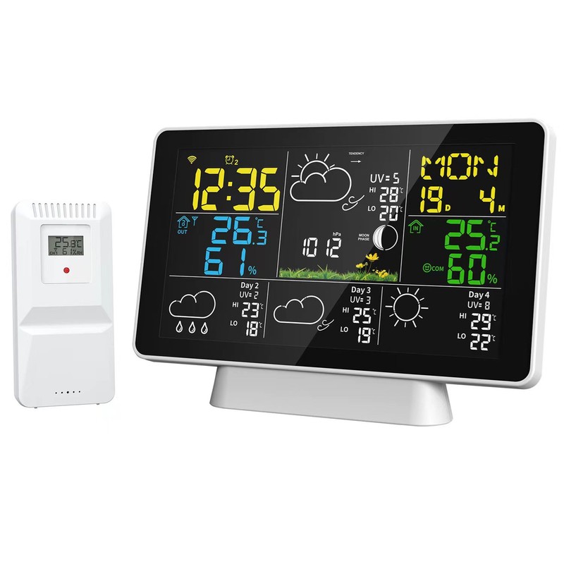 WIFI Weather Station Wireless Indoor Outdoor Hygrometer Thermometer Temperature Humidity