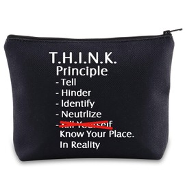 Horror Web Series Makeup Bag Mandela Inspired Gifts T.H.I.N.K. Principle Mandela Horror Zipper Bag (Know Your Place UK)
