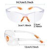 6-Pack Durable Safety Goggles – Anti-Fog & Scratch-Resistant Protective Eyewear