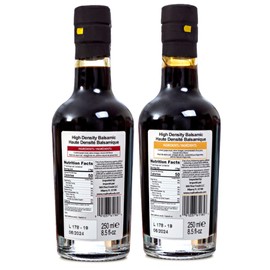 QO Gourmet Flavored Aged Italian Balsamic Vinegar of Modena Sampler Gift Set of 2 (Hot Chili / Citrus) Crafted in Modena