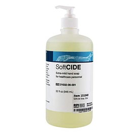 SoftCIDE Extra-Mild Hand Soap, 32-Ounce Pump-Top Bottle, with 1% PCMX, for Healthcare, Production, and Laboratory Workers, Formulated for Frequent Daily Hand-Washing
