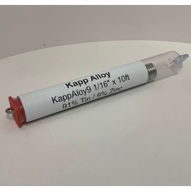 KappAloy9 tin solder for Aluminum to Aluminum and Copper- 1/16" x 9 foot tube