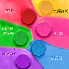 Bath Bombs for Kids - 64 Count Bath Colour Tablets for Kids, Skin-Friendly & No Fragrance, Colour Changing Bath Drops, Fun Educational Bathtime Activity with Bubble Bath - 6 Colours