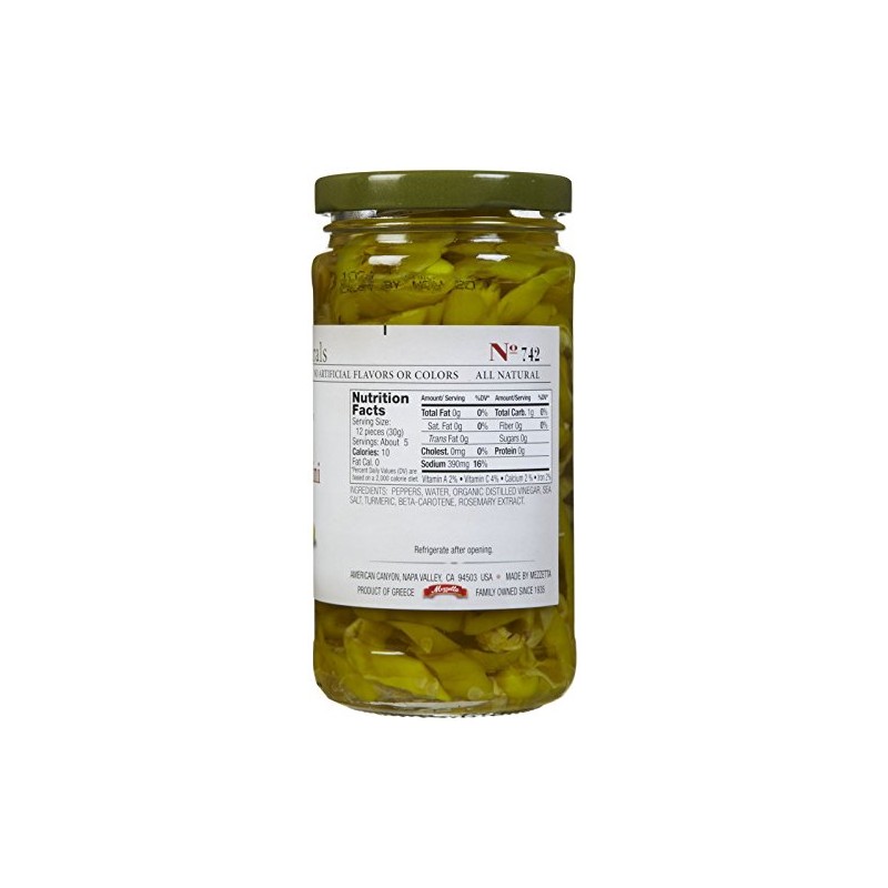 Jeff's Naturals Sliced Golden Greek Peperoncini - 12 oz -