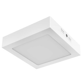 Tecnolite - Lámpara de Techo LED Plafón Interior para Sobreponer, Color: Blanco, Potencia: 12 Watts, Color de Luz: Suave Cálida, Volts: 100 - 240 V ~, Garantía de 5 Años