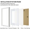 A4 Picture Photo Frames Set of 2,8x11'' Picture without Mat