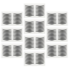 80 Paar Eyeliner-Aufkleber, schwarz, wiederverwendbar, temporäre Eyeliner-Aufkleber für Augen-Make-up, unsichtbares Klebeband für Augenlider, Aufkleber für Partys und Shows