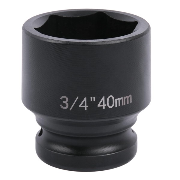 szkoo 3/4" Drive 40mm Impact Socket Chrome Molybdenum Steel 6