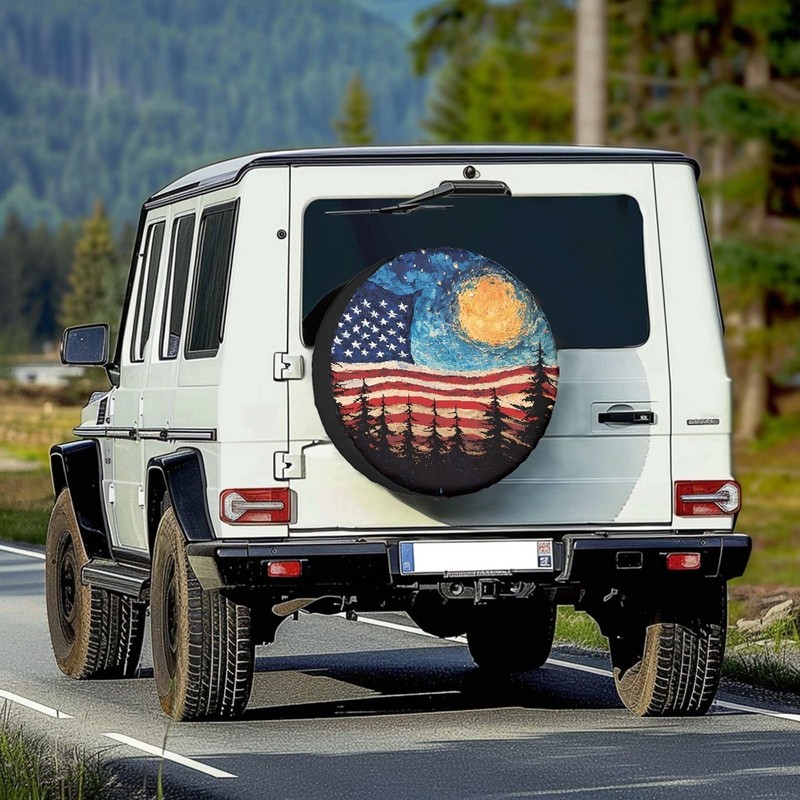 JSCARLIFE Universal Spare Tire Cover,Waterproof Rain Tire Protectors Covers Gain
