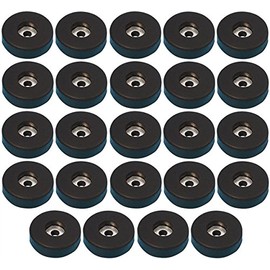 Adam Hall Hardware 4906 M24 AH - Set of 24 Rubber Feet in a Bag, 38 x 10 mm, Black