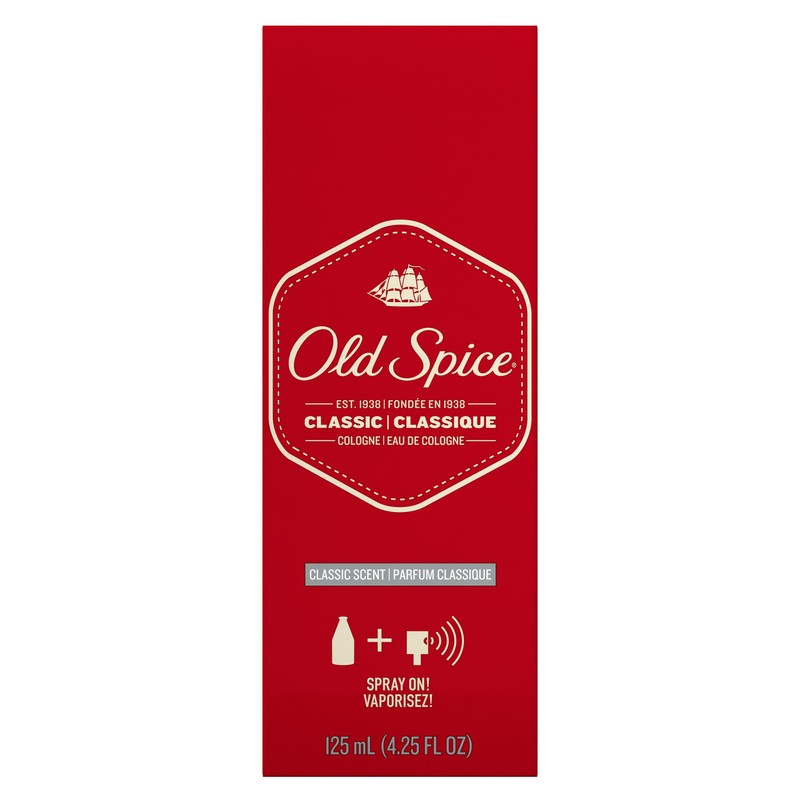 Old Spice Classic Cologne Spray 4.25 oz