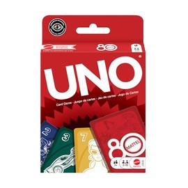 UNO Juego de Cartas Mattel 80 Aniversario para niños de 7 años en adelante
