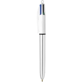 BIC Shine Retractable Ballpoint Pen Blister Pack of 3 Assorted Colours
