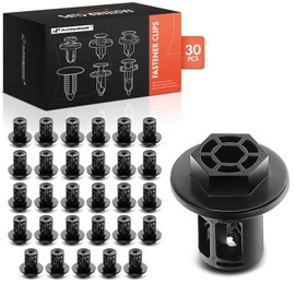 A-Premium 30 PCS Nylon Undercover Nut Car Retainer Fastener Push Pin Clips Compatible with Honda Fit 2015-2024 HR-V HRV 2016-2024