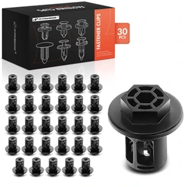 A-Premium 30 PCS Nylon Undercover Nut Car Retainer Fastener Push Pin Clips Compatible with Honda Fit 2015-2024 HR-V HRV 2016-2024