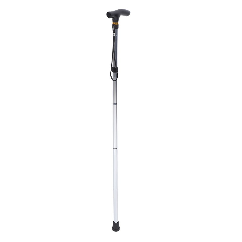 Telescopic Walking Stick Thicken Lightweight Aluminium Alloy Foldable Adjustable Hiking