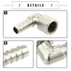 Motoforti Universal Car 90 Degree Brass Fitting Hose Adapter, Hose