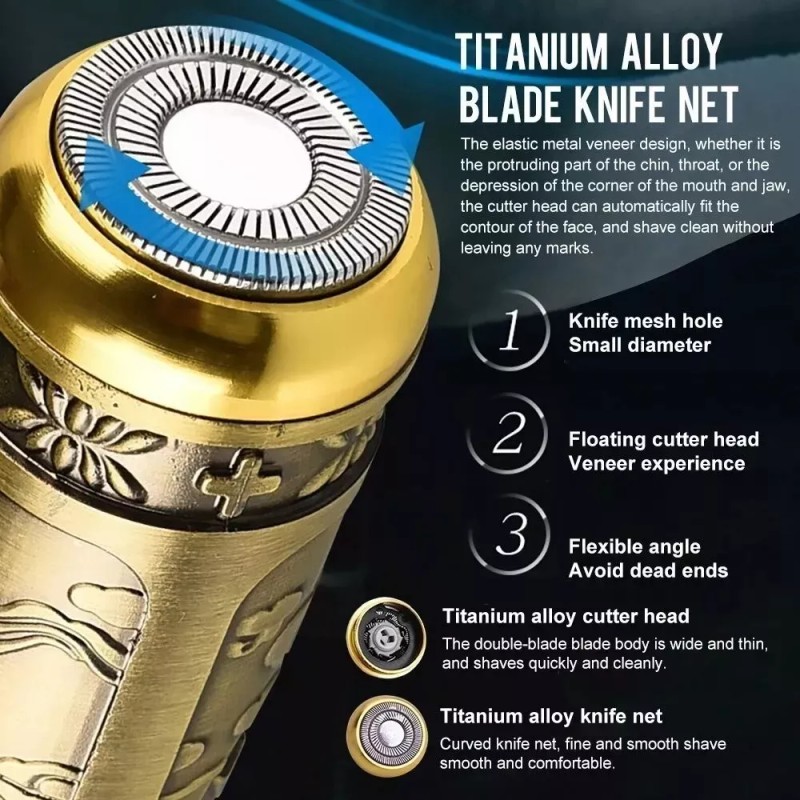 FD Afeitadora Eléctrica Buda Head Usb Inalámbrico Recargable