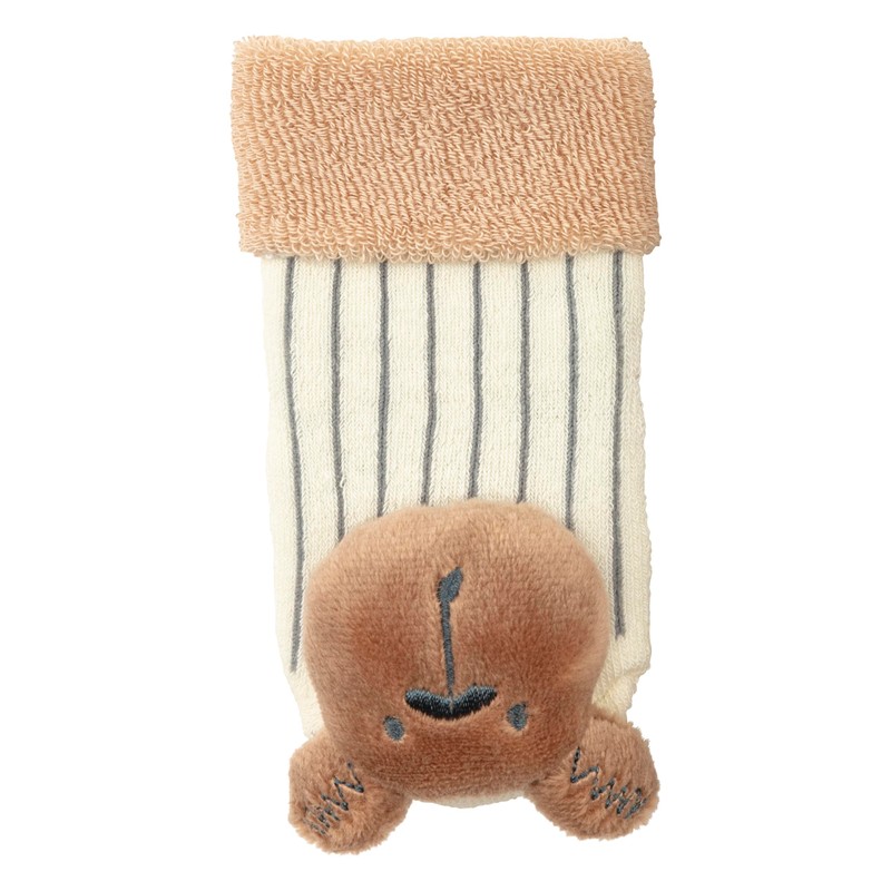 Sterntaler Unisex Baby Rattle Socks Bear, Ecru, 16, ecru