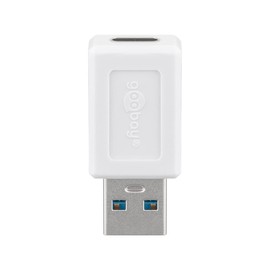 Goobay 55225 USB-C / USB-A OTG Super Speed Adapter for Connecting Charging Cables - Converts USB-A Female to USB-C Female