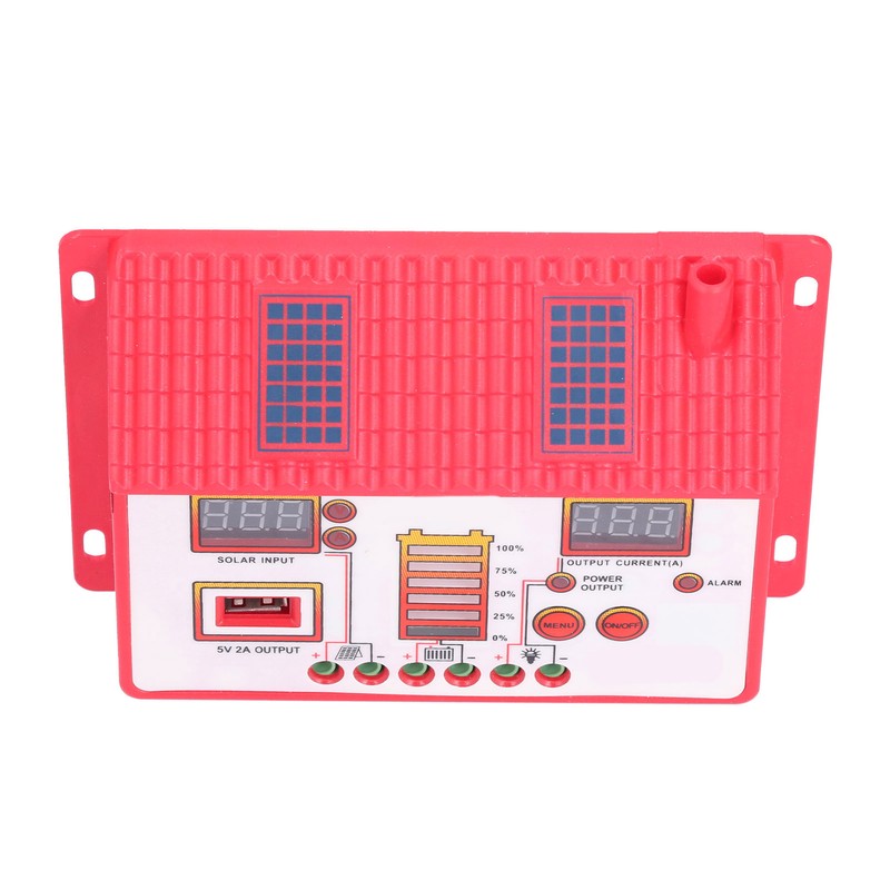 Solar Charge Controller House Shape 12V 24V Automatic Recognition LED