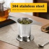Meirivrn 2Pcs Stainless Steel Tea Infuser with Lid, Reusable Loose