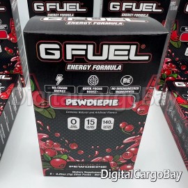 G Fuel Pewdiepie Lingonberry Energy Powder x6 GFUEL Sticks