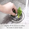 2 Pieces Strainer Basket Sink Strainer 80 mm 304 Stainless
