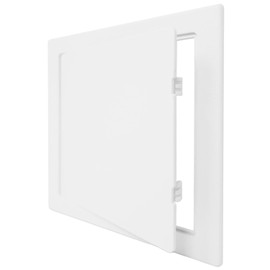 6x6 Access Panel White Plastic Panel for Plumbing, Electrical, HVAC, Alarm, Drywall and Bathroom 6” x 6” Hole Cover