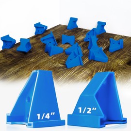 Flooring Spacers 20Pack, NAACOO 1/4'' Gap & 1/2'' Gap, Laminate Wood Flooring Tools – Use for Vinyl Plank, Engineered Hardwood, Bamboo, LVT, Subfloor Panels.