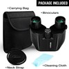 Yotsuba Compact Binoculars, Foldable Waterproof BAK-4 Binoculars 10 x 25