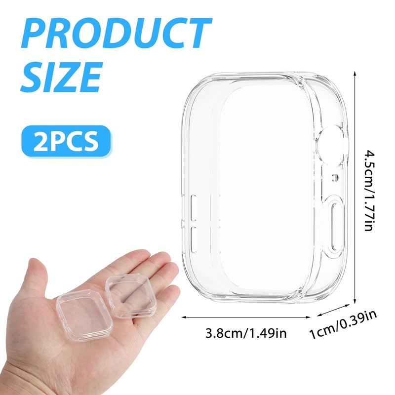 2 Pack Case for Fit 3 Case for Watch Screen