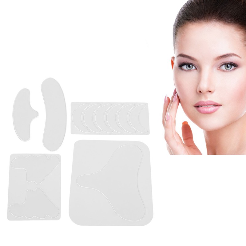 11pcs Facial Wrinkle Flattening Patch Remove Eye Bags Silicone Anti